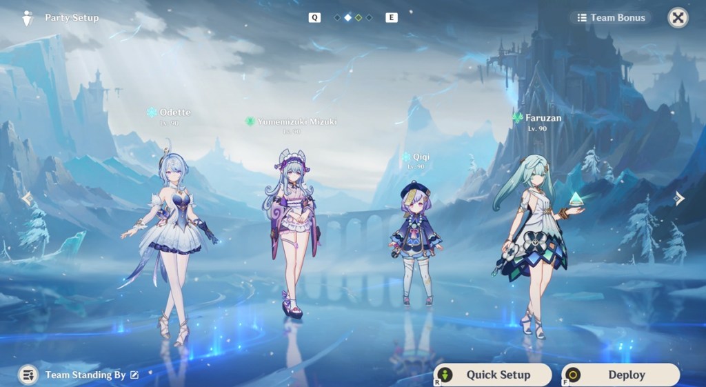 Genshin Impact Stellar Swirl team
