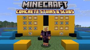 How to Craft Concrete Stairs and Slabs in Minecraft