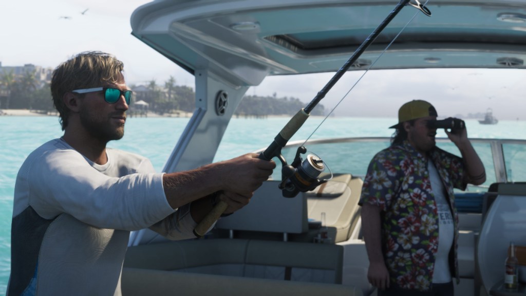 Jason Duval and Cal Hampton fishing in GTA 6.