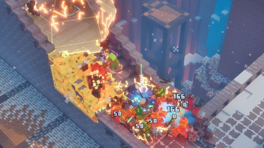 Minecraft Dungeons 2 trailer fighting guards