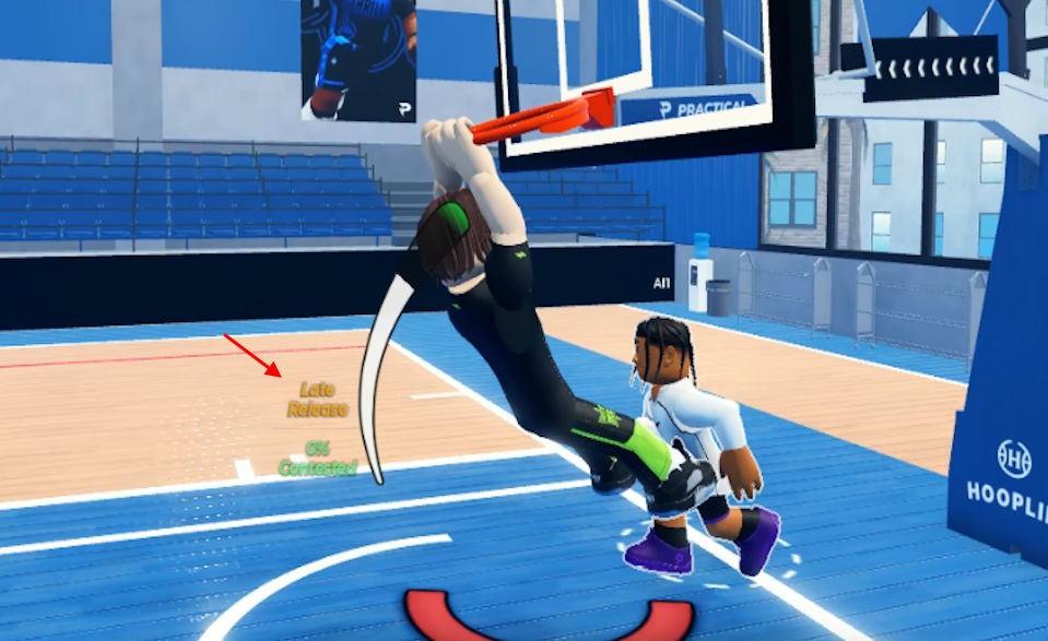 Missing a perfect Dunk in Practical Basketball