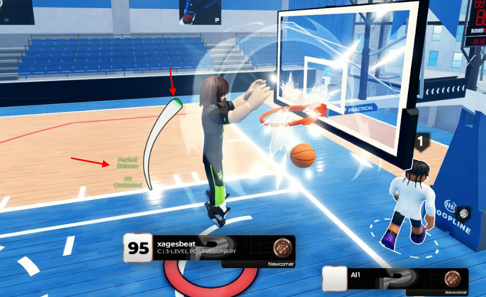 Performing a perfect Dunk in Practical Basketball
