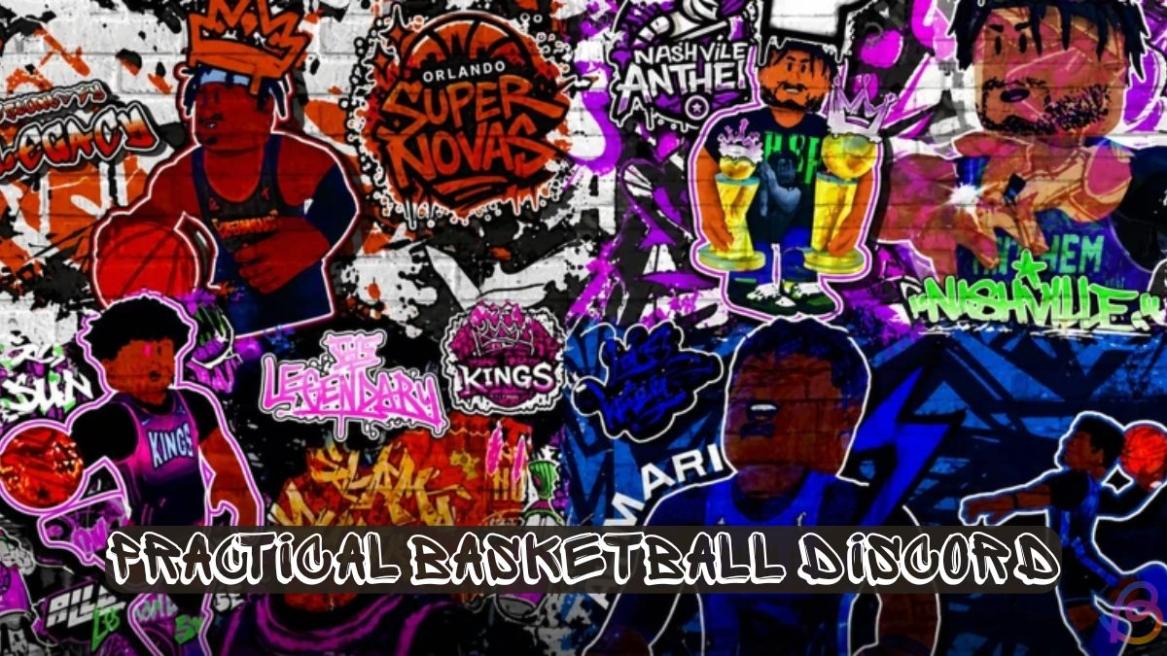 Practical Basketball game screen with Discord text