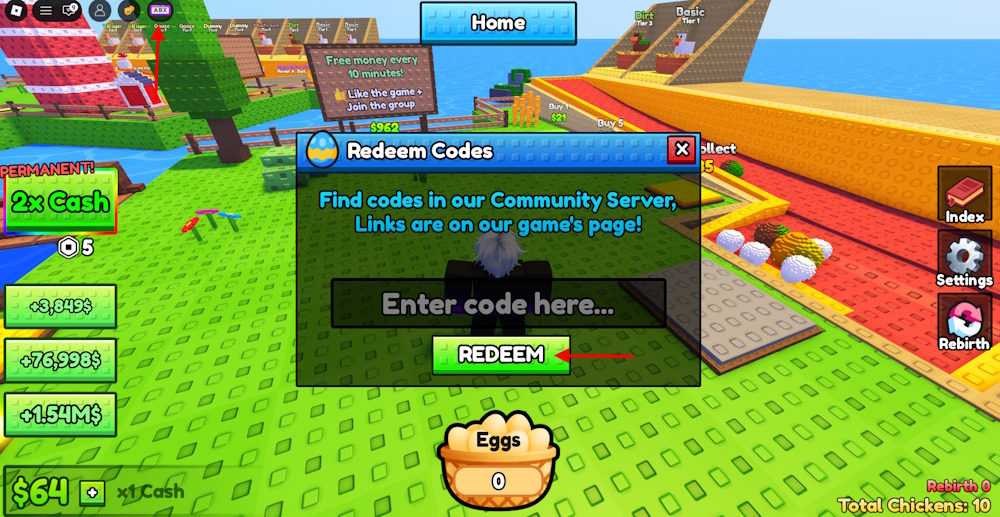 Redeem Chicken Farm codes
