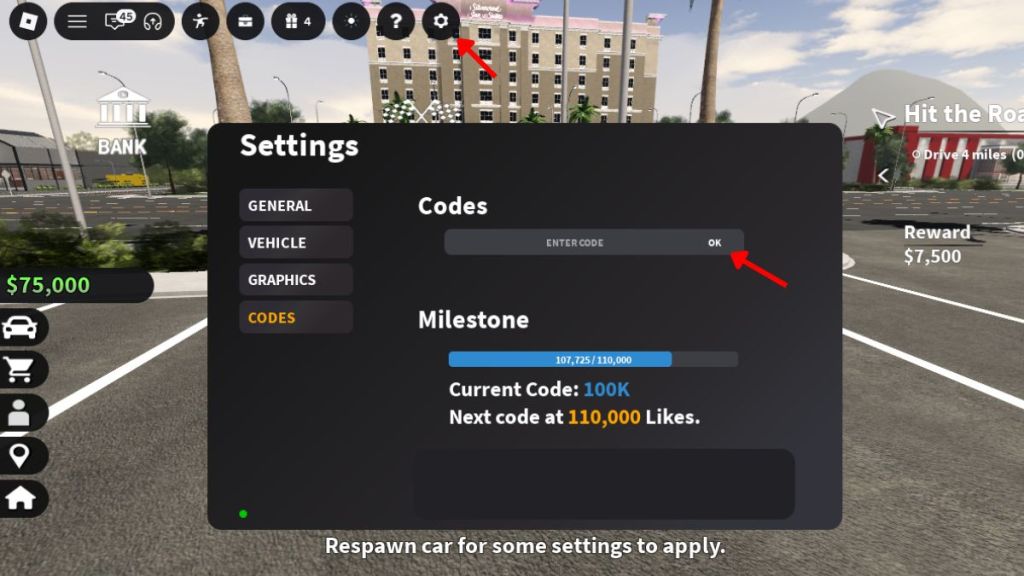 Redeem Corsa Legends codes