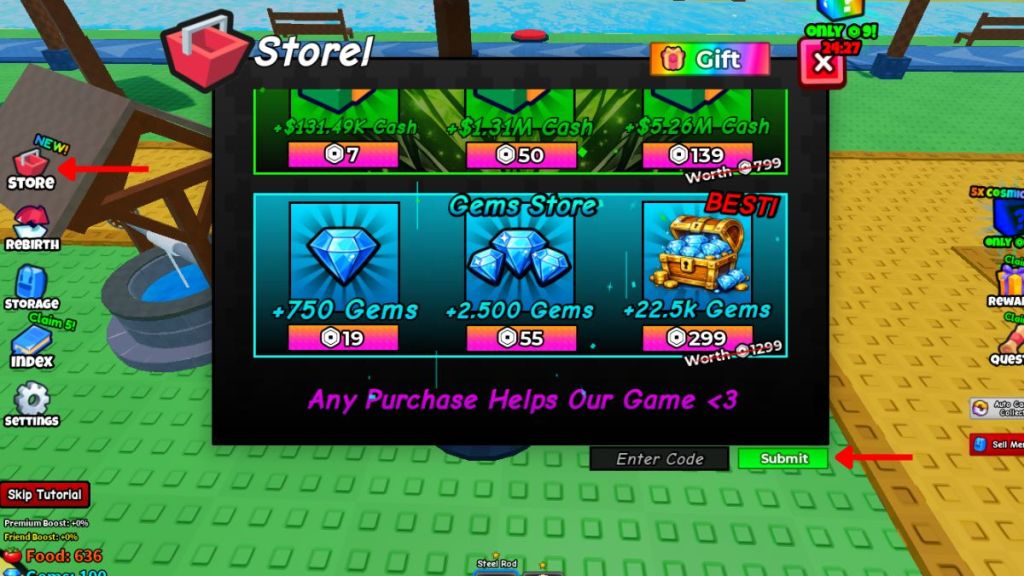 Redeem Fish an Anime RNG codes