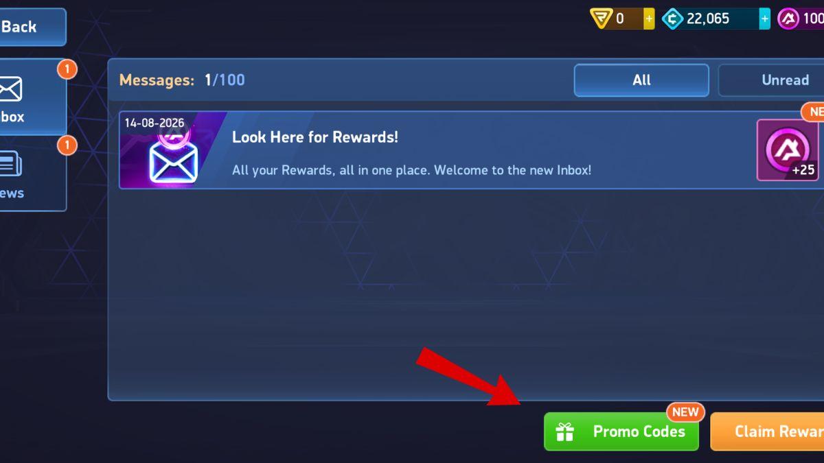 Redeeming Promo Codes in Mech Arena