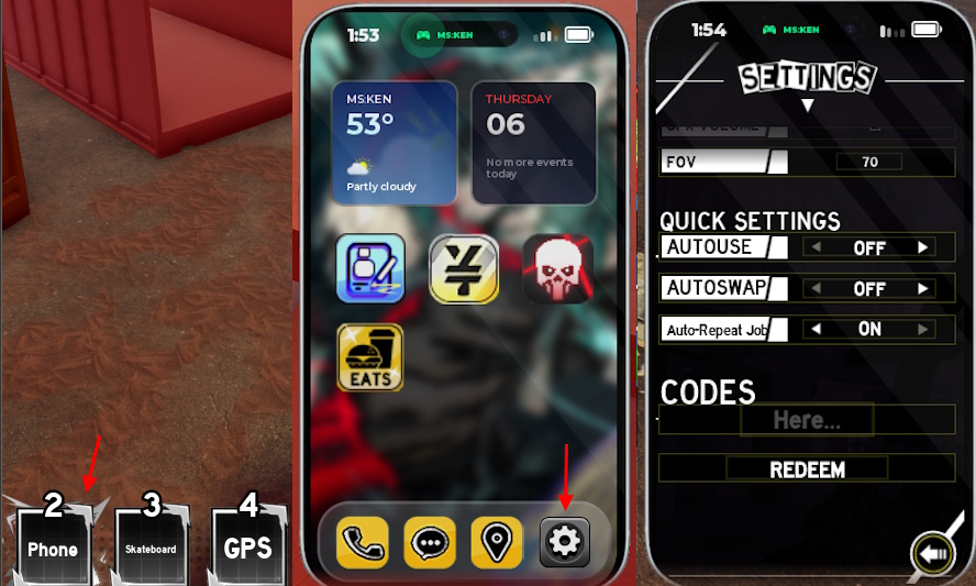 Roblox Ken codes redeem option