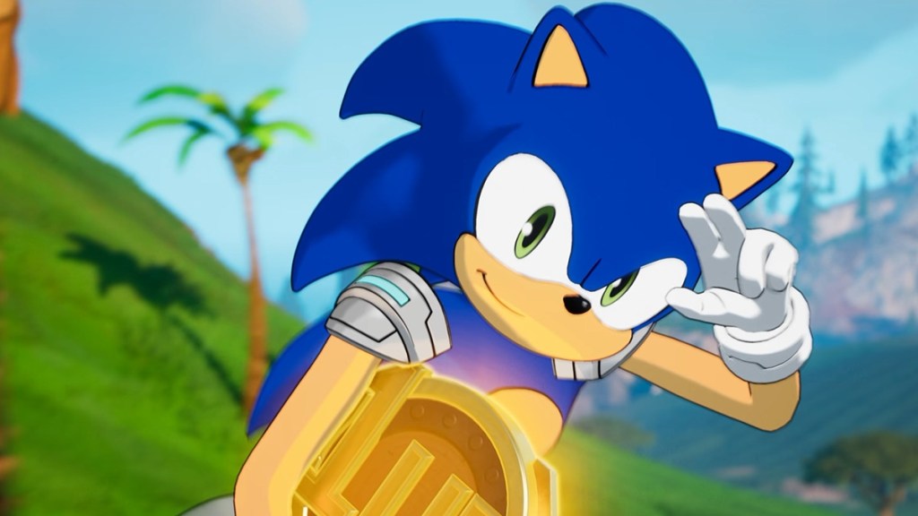Sonic skin in Fortnite
