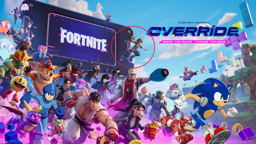 Sora in Fortnite Chapter 7 Season 4 keyart