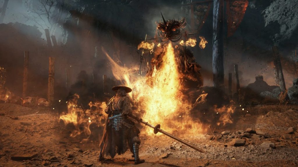 Soul Fighting A Fire Dragon In Phantom Blade Zero