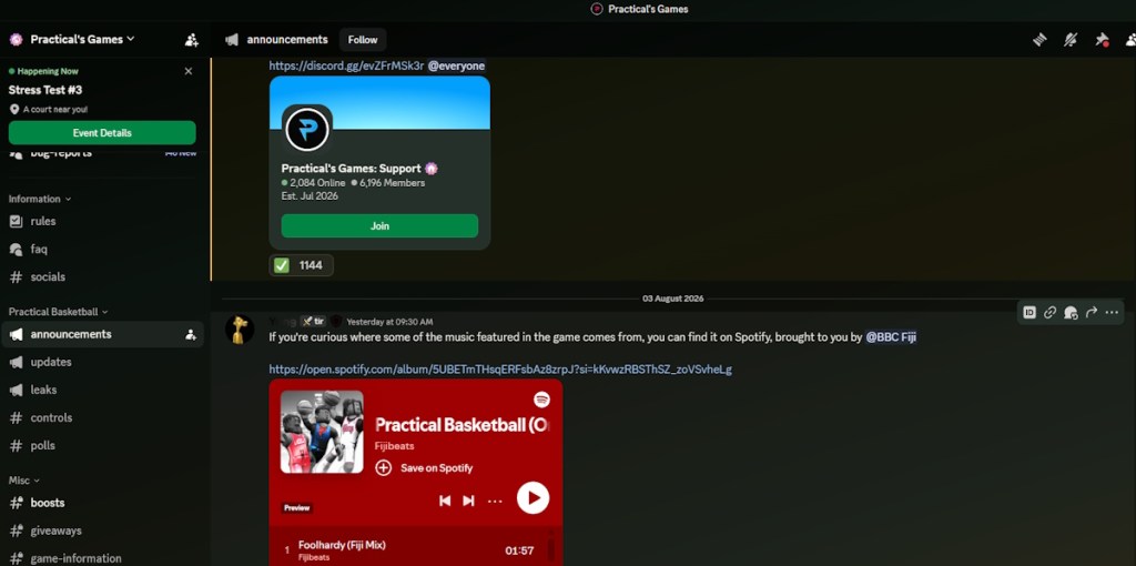 The Official Practical Basketball Discord