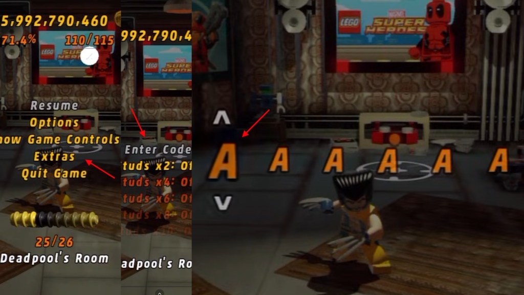 Use LEGO Marvel Superheroes cheat codes