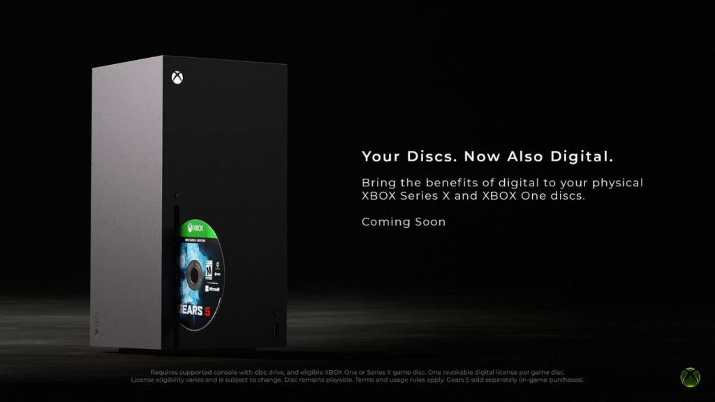 Xbox disc-to-digital announcement