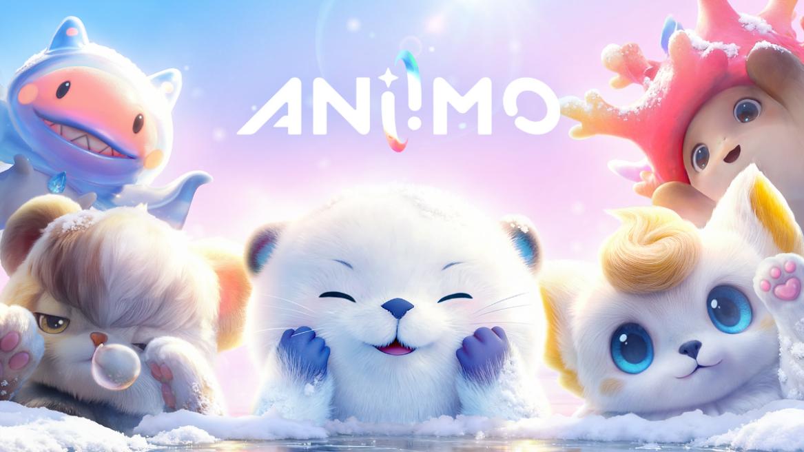 Aniimo promotional image featuring unique Aniimos on a dreamy background.