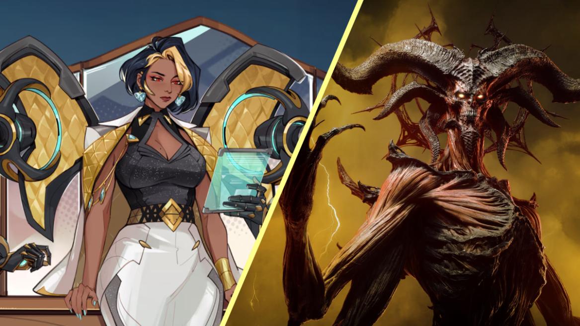 Domina from Overwacth 2 (left), Mephisto from Diablo 4: Lord of Hatred (right).