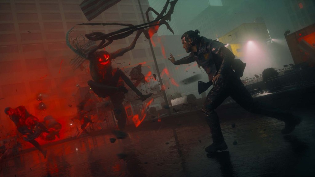 Control Resonant screenshot featuring Dylan fighting the Hiss without a parry system.