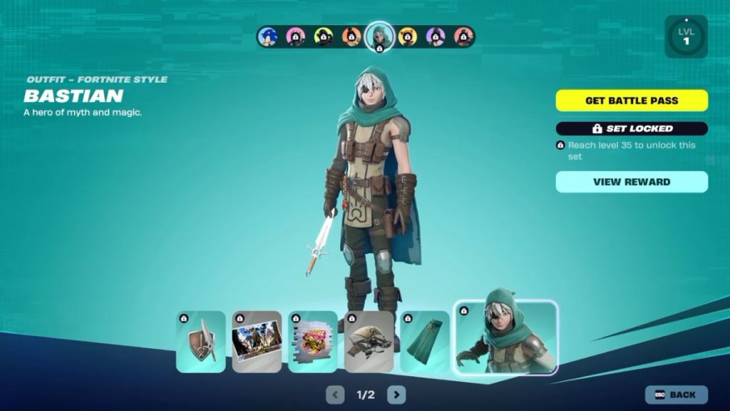 Fortnite Bastian Set in Override Battle Pass