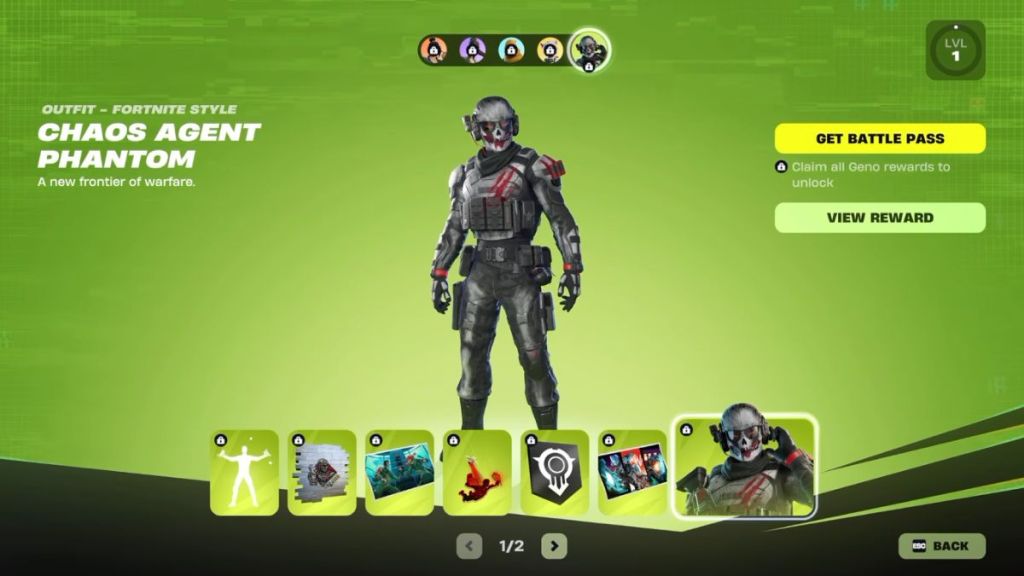 Fortnite Bonus Phantom Set in Override Battle Pass