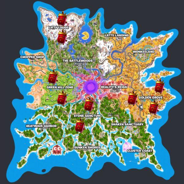 Crown Sprite map location in Fortnite