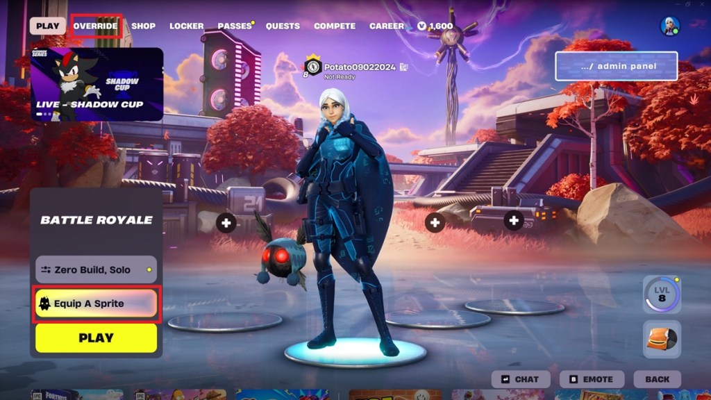 Fortnite main lobby