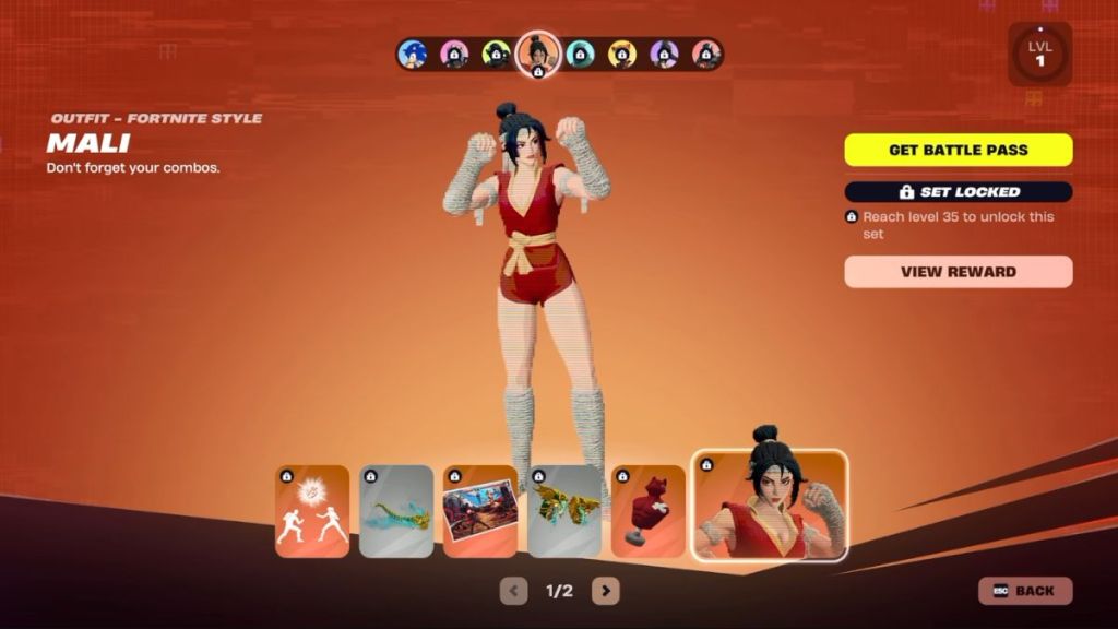 Fortnite Mali Set in Override Battle Pass