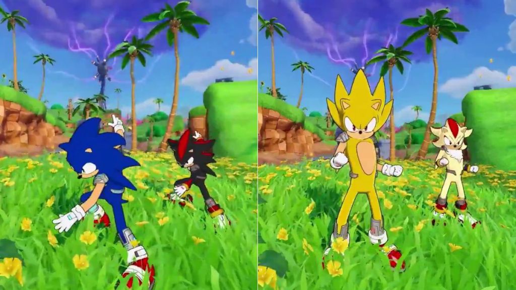 Fortnite Sonic and Shadow Skin Super Styles