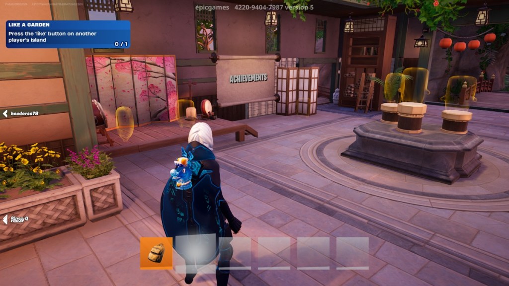 Inside house in Fortnite Sprite Garden