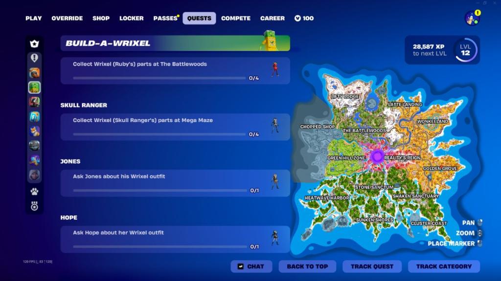 Fortnite Wrixel Quests in Chapter 7 Season 4