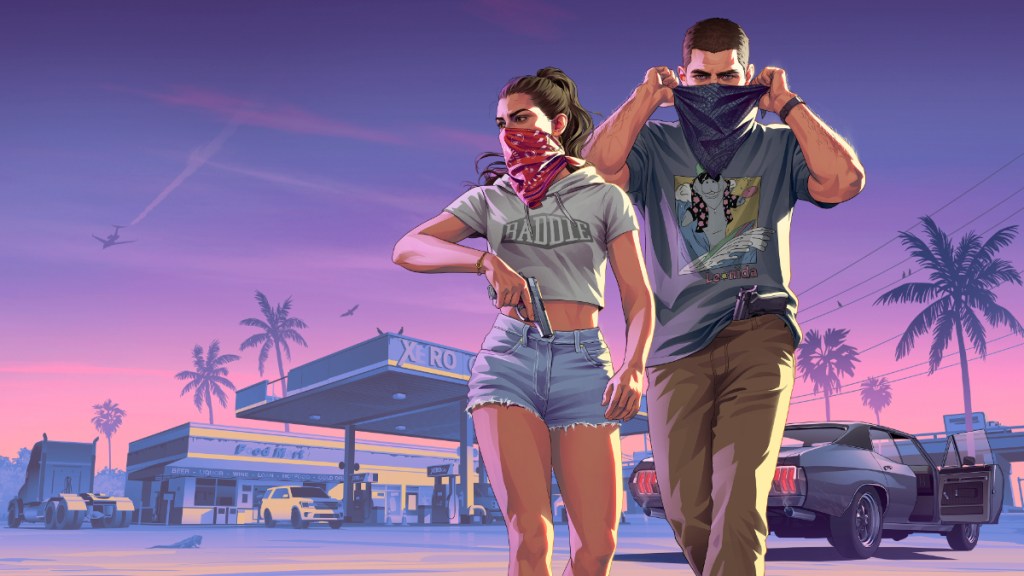 Jason and Lucia in GTA 6's Extended Look promo image.