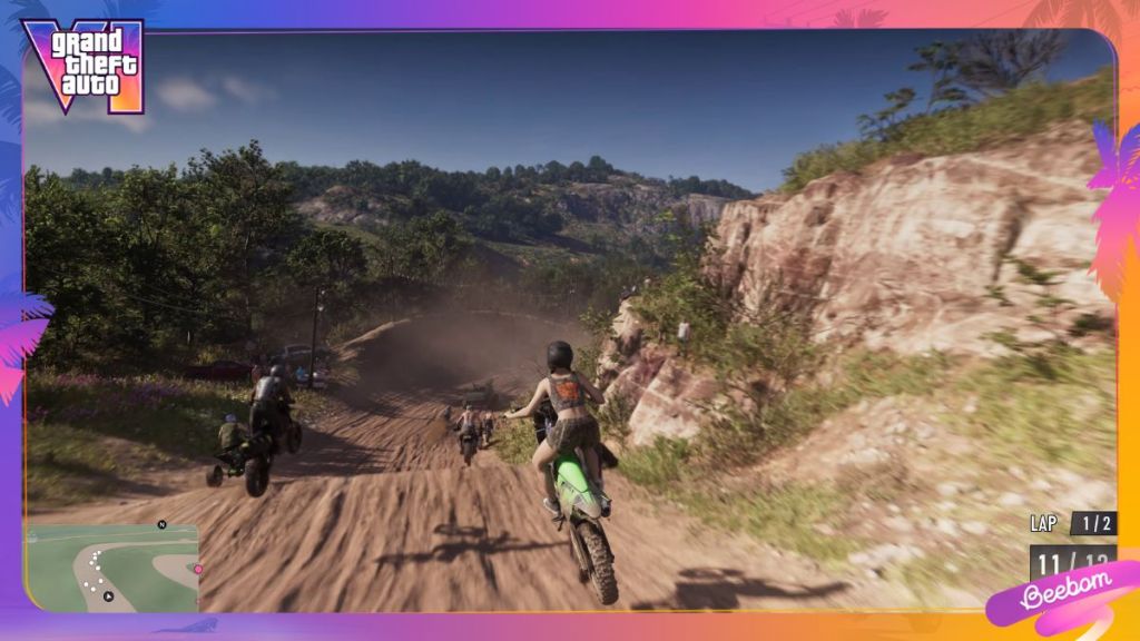Lucia in GTA 6 bike race
