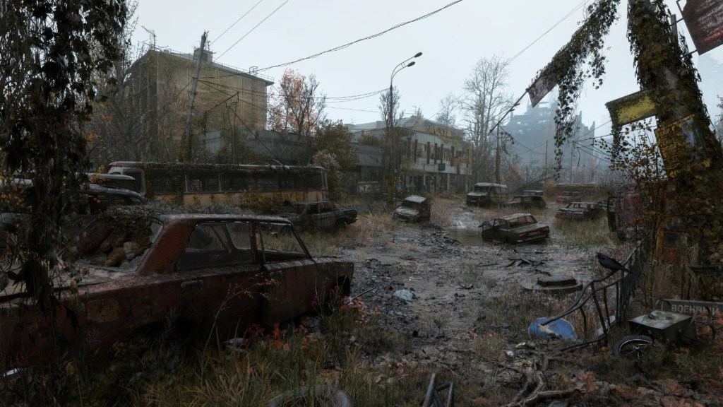 The post-apocalyptic Moscow in Metro 2039.