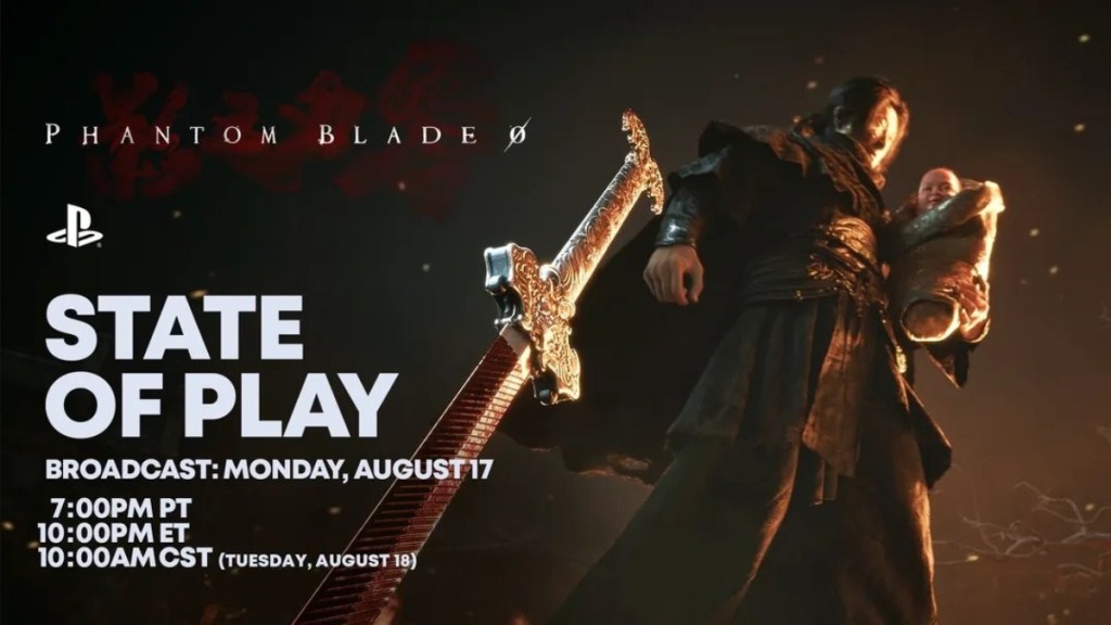 Phamtom Blade Zero State of Play featured image with the timings.