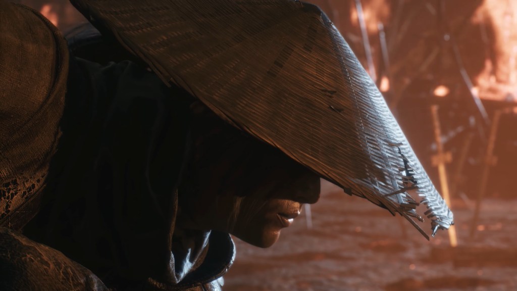 Phantom Blade Zero screenshot featuring Soul, the game's main protagonist, wearing a Straw Hat.