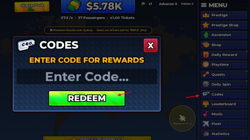 redeem Airline Idle codes