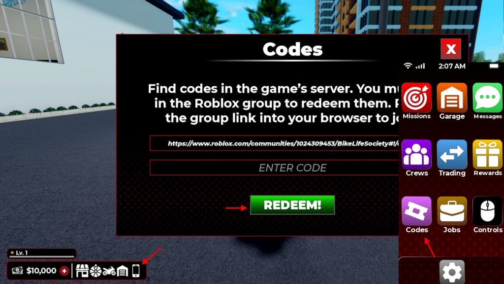 redeem BikeLife Society codes