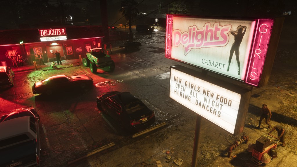 The Delights Strip Club in Port Gellhorn in GTA 6.