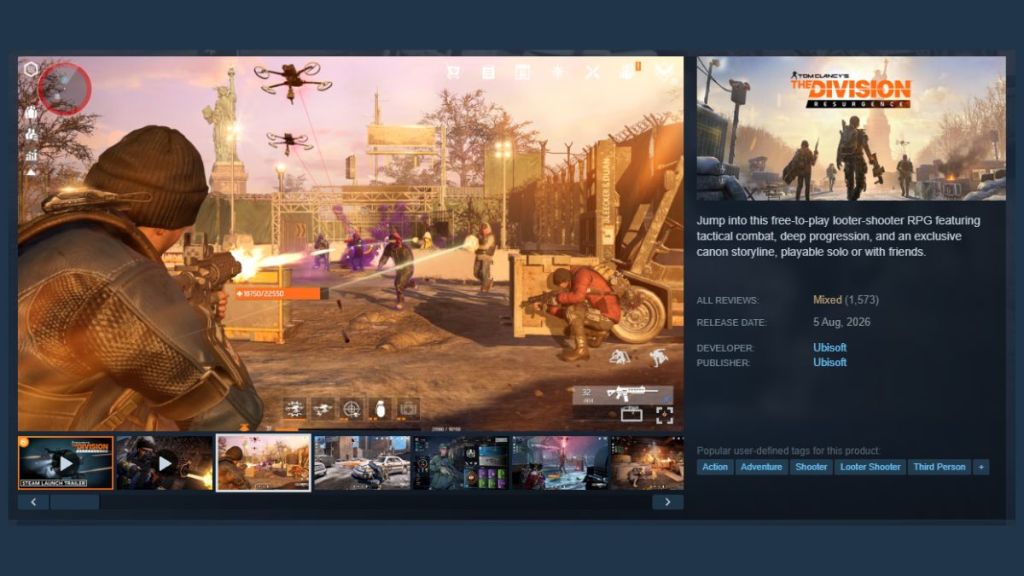 The Division Resurgence Steam Review