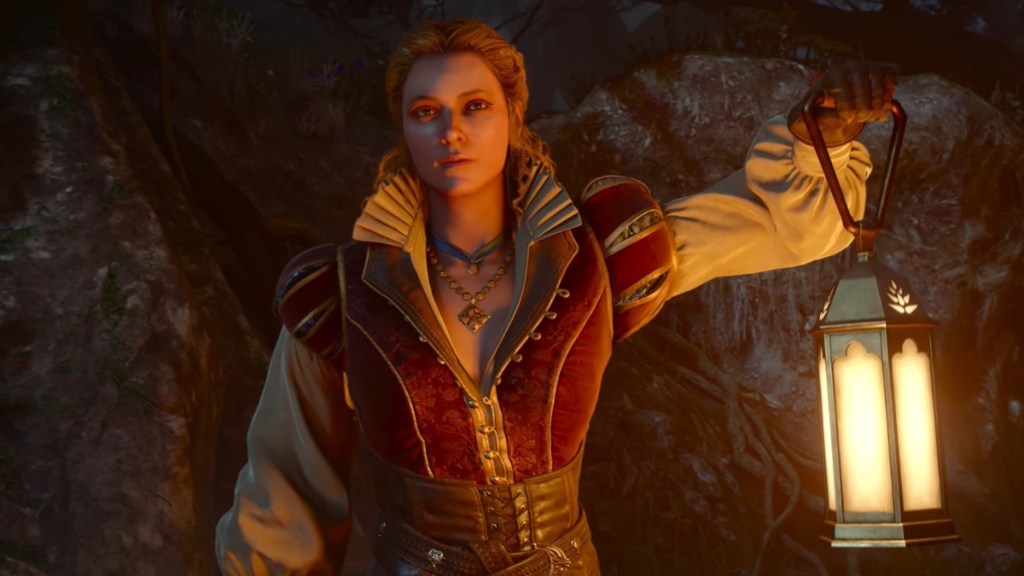 The Witcher 3: Songs of the Past DLC screenshot featuring Lila.