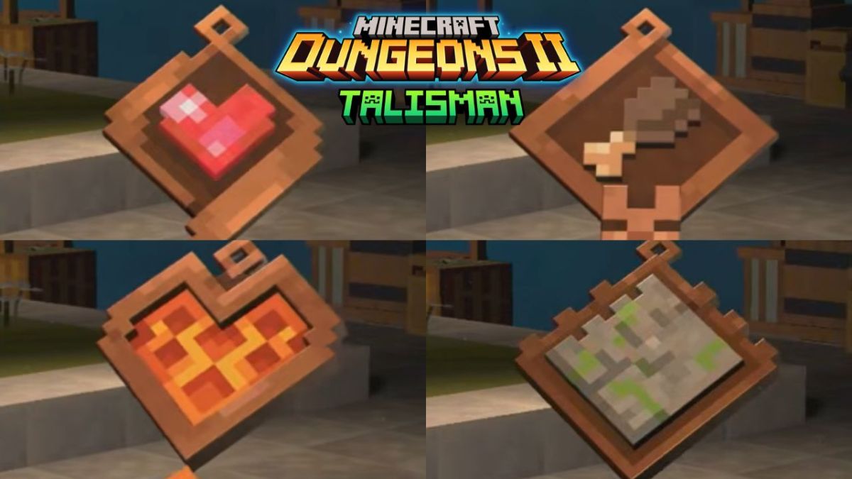 All Confirmed Talismans in Minecraft Dungeons 2