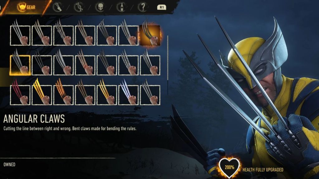 Angular Claws in Marvel's Wolverine