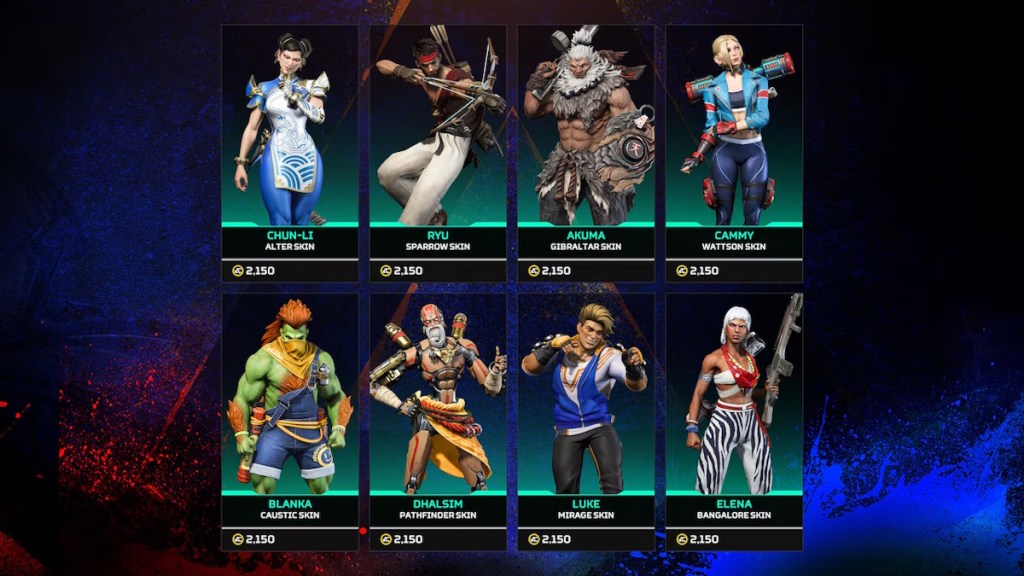Apex Legends VS Street Fighter 6 skins