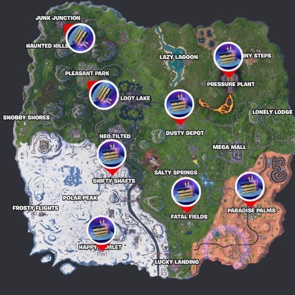 Birthday Cake map location in Fortnite OG