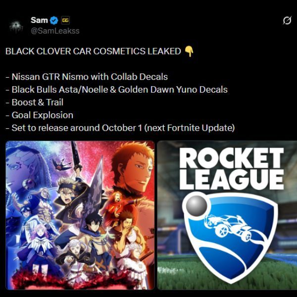 Black Clover Fortnite collab