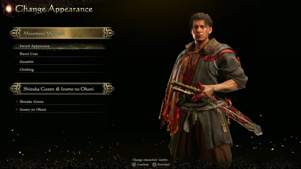 Changing Appearance in Onimusha Way of the Sword