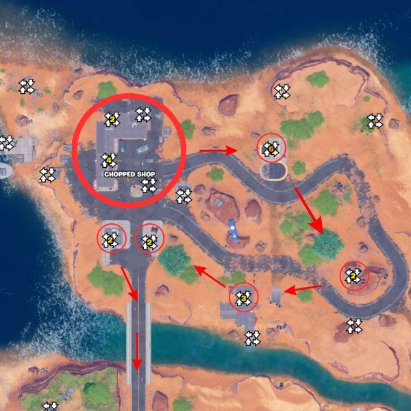 Chopped Shop POI in Fortnite Cheat Code locations