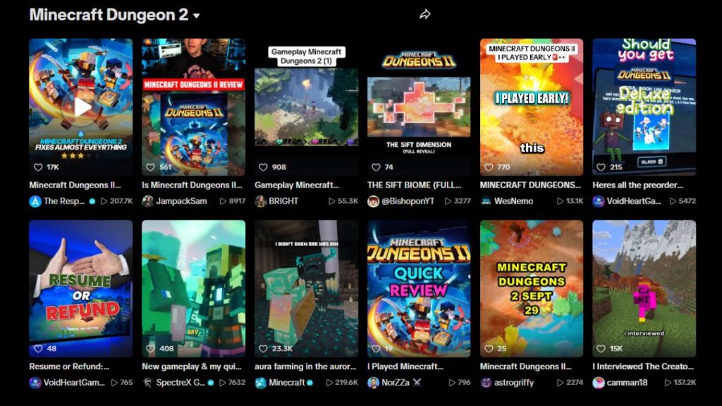 Claim the Minecraft Dungeons 2 Aurora Cape by watching tiktok streams