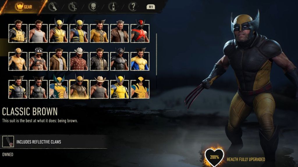 Classic Brown suit in Marvel's Wolverine