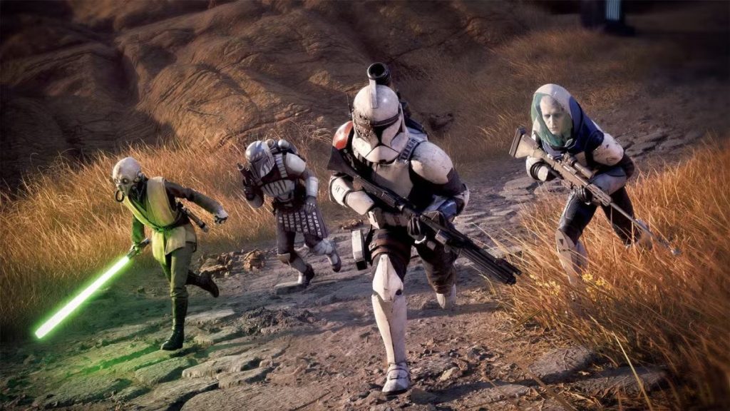 Clones Troopers and mercenaries in Star Wars Zero Company