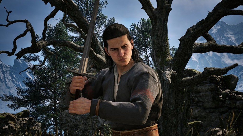 Coen wielding sword The Blood of Dawnwaler